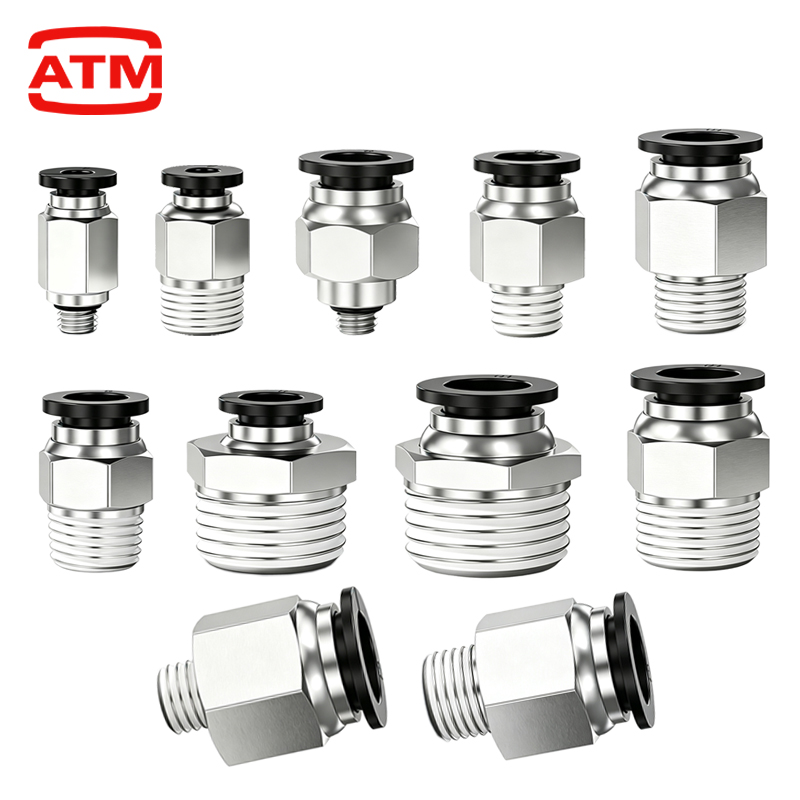 Compression Fitting Brass - PC空気圧コネクタ継手 PC 4mm 6mm 8mm 10mm