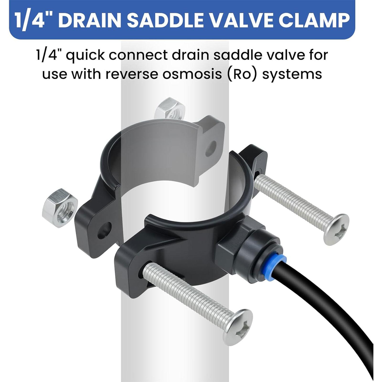 逆浸透システムの排水ライン用チューブクランプ。クイック接続式 - Drain Pipe Clip のレビューと価格