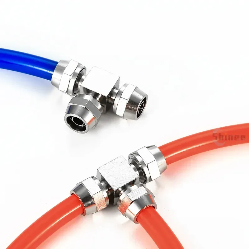 銅メッキニッケル空気圧エアクイックコネクタホースチューブ外径 - Compression Fitting Brass のレビューと価格