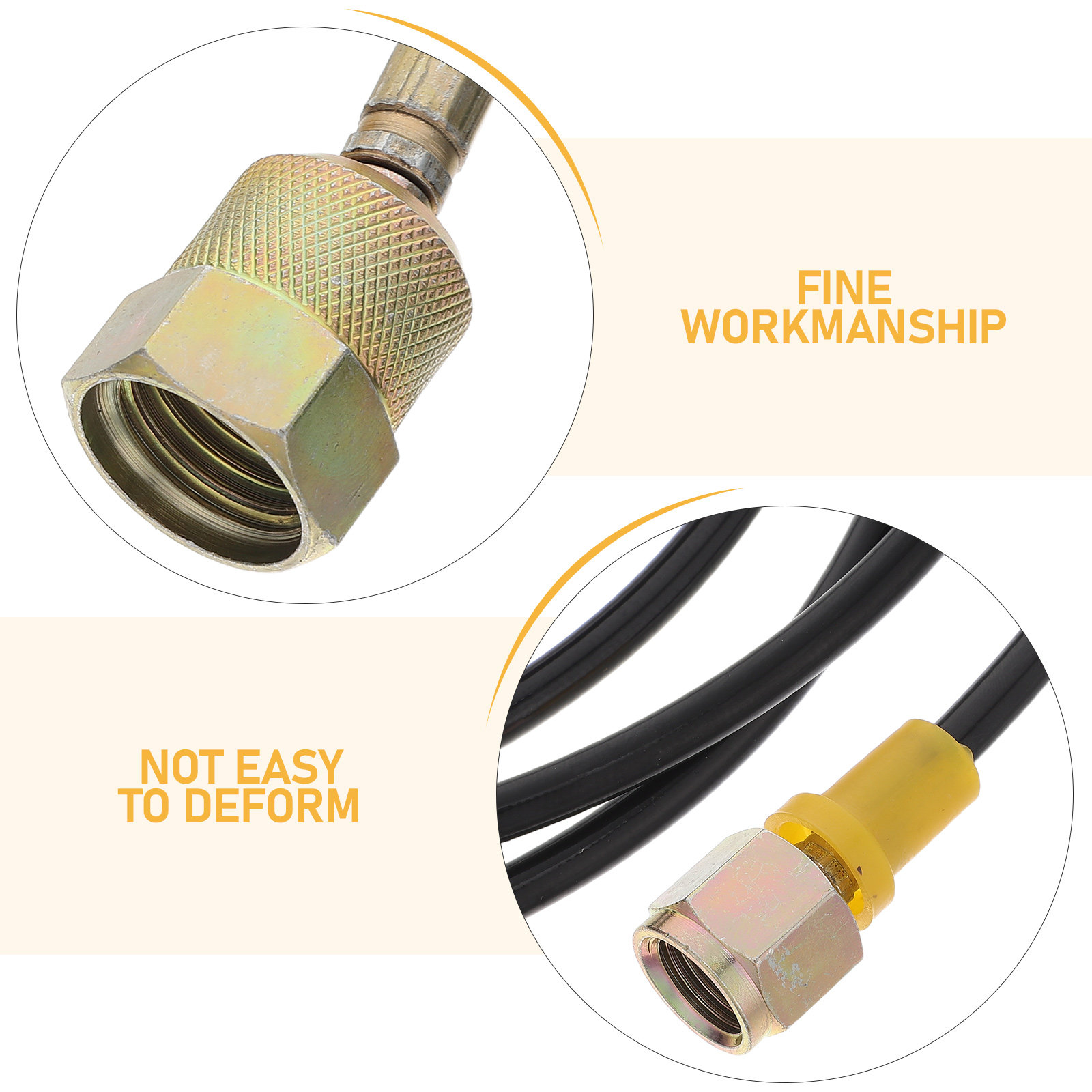 油圧圧力計用ホース 5M。高精度設計、高い柔軟性、低浸透性を - Flexible Hose Braided のレビューと価格