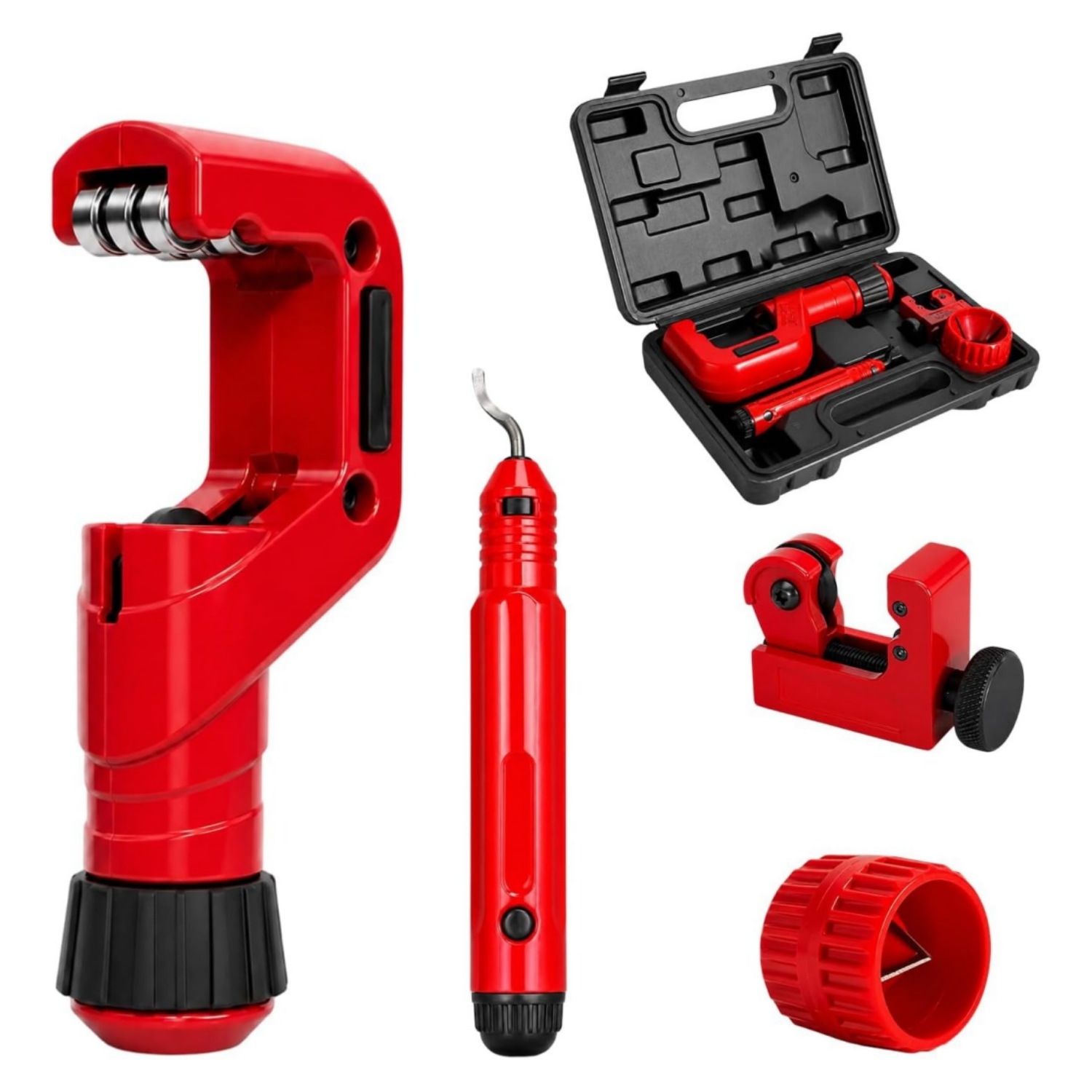 ヘビーデューティー4ピースパイプチューブカッターセット、バリ - Pipe Cutter Ratchet のレビューと価格