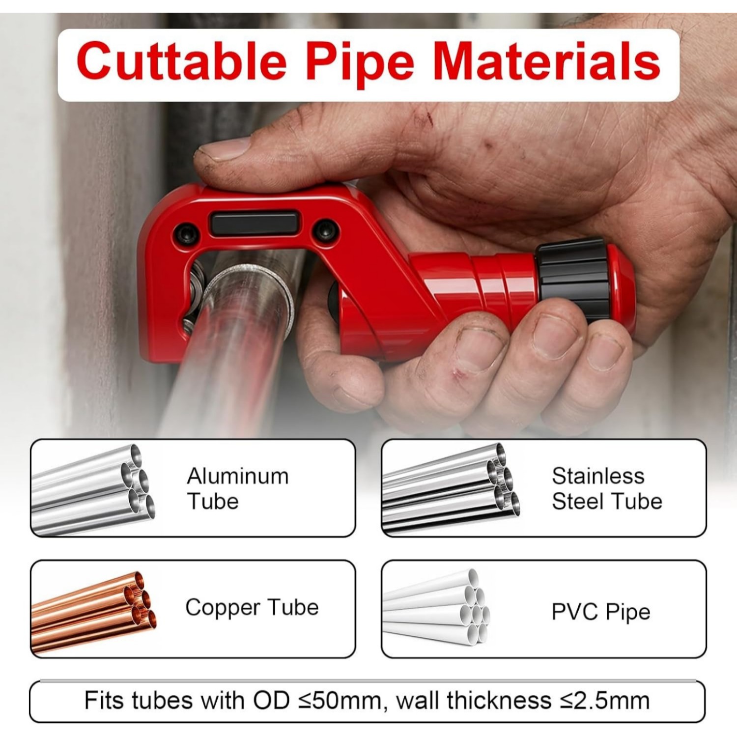 ヘビーデューティー4ピースパイプチューブカッターセット、バリ - Pipe Cutter Ratchet のレビューと価格